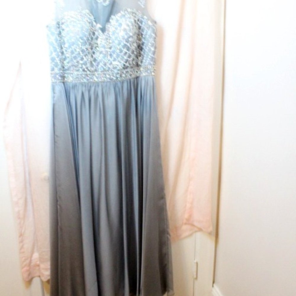 Silver  Evening Gown